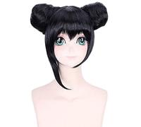 SEIZIS Cosplay Wig Perücke für Anime Perücken Cosplay Weihnachten Cos Perücke LoveLive!Yazawa Nicole Dumpling Head Gedämpfter Brötchenkopf 330