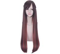 SEIZIS Cosplay Wig Perücke für Anime-Perücken, Cosplay, Weihnachten, Vermietung, Freundin, Mizuhara, Chizuru, Braun, Farbverlauf, Orange, Rot, Styling, Twist Braid, Cosplay-Perücke