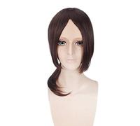 SEIZIS Cosplay Wig Perücke für Fasching, Nachtleben, CluI, Party, Verkleidung, Perücke, Cos-Perücke, angreifender Riese, Ymir, Braun, Langer Pony, zentriert, Anime-Perücke, 209