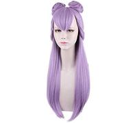 SEIZIS Cosplay Wig Perücke für Halloween, Mode, Weihnachtsfeier, Ankleiden, Perücke, Lol, Kda, Evelyn, gemischt, Lila, Tiger, Clip, Doppelhaartasche, halber Kopf, Perücke
