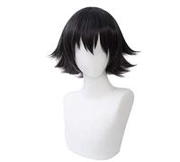 SEIZIS Cosplay Wig Ranpo Edogawa Cosplay Perruque Hommes Halloween déguisement fête Anime Perruque Courte Noir