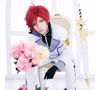 SEIZIS Cosplay Wig Re: la Vie dans Un Monde différent de zéro Hommes Reinhard Van Astrea Cosplay Perruque Homme Jeu de rôle Rouge Style Court Perruque de Cheveux synthétiques