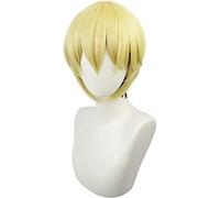 SEIZIS Cosplay Wig The Way of Rebirth Tokyo Bankai Avengers Matsuno Chidon cos Perruque Double Couche dégradé Bicolore Perruque Courte dégradé Or Noir