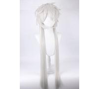 Seizis Perruque de cosplay Anime Cosplay 65 cm de long Kuroshitsuji Black Butler Undertaker Under Taker Cheveux résistants à la chaleur Perruque de cosplay