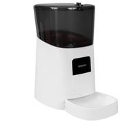 Seizoen-Stunder Smart Pet Feeder - 6l Contrôle par App, Message Vocal, Etanche A L'air, Planification Wi-FI, Double Alimentation - pour Chats, Chiens & Petits Animaux De Compagnie (Blanc)