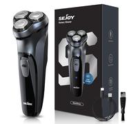 Sejoy Electric Razor for Men,Electric Shavers for Men,Face Shaver, Cordless Washable Rechargeable Shaving Machines,Pop Up Trimmer for Travel Home, LED Display,Fast Charging,Grau