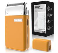 Sejoy Rasoir électrique portable pour homme avec lames dentées et en maille, tête d'adsorption magnétique, ruban dynamique LED, IPX7, mini rasoir électrique pour homme, Eggie