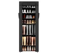 Sekey Armoire à Chaussures 9 étages, Rangement Chaussures avec revêtement Anti-poussière, Meuble à Chaussures fermé pour 40-45 Paires, Commode à Chaussures pour entrée et Salon - 58x28x162cm