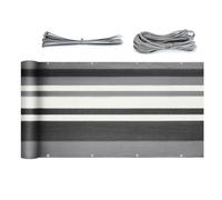 Sekey Brise-Vue pour Balcon Couverture de confidentialité Écran Jardin HDPE Vent Protection UV 90 x 500 cm, avec Oeillets