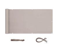 Sekey Brise-Vue pour Balcon Couverture de confidentialité Écran Polyster avec Attaches de câble et Cordons, 120 x 500 cm Taupe