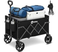 Sekey Chariot Pliable 70L 80 kg Capacité Compact Léger pour Courses et Poignée Réglable Mini 4029, Noir