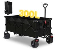 Chariot de transport pliable capacité 300 L et charge maximale 200 kg