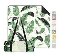 Sekey Couverture de Pique-Nique Grande 200x300 cm Tapis de Pique-Nique Imperméable Antisable Rembourrée Trois Couches Fond PEVA Ceinture de Portage pour Pique-Nique, Camping, Plage