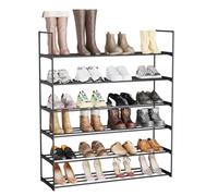 Sekey Étagère à Chaussures 6 Niveaux Métal - Gain de Place pour Placard/Entrée (91x29.5x115cm) - Porte 24-30 Paires, Structure Antirouille