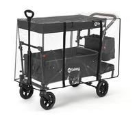 Sekey Housse de Pluie pour Chariot de Transport Pliable avec Toit, Accessoires de Chariot pour Enfant, Housse de Pluie en matériau EVA de qualité supérieure, 110 x 60 x 75 cm 【Chariot Non Inclus】