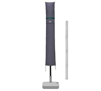 Sekey Housse de Protection pour Ø 300 cm Parasol,Couverture de Parasol avec Grilles D’aération,100% Polyester,Gris foncé.