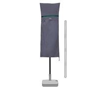 Sekey Housse de Protection pour 270cm x 460cm Parasol de Jardin Double avec Deux Hauts,100% Polyester,imperméable,Gris foncé