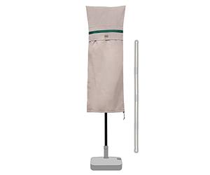 Sekey Housse de Protection pour 270cm x 460cm Parasol de Jardin Double avec Deux Hauts,100% Polyester,imperméable,Kaki.