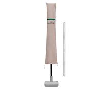 Sekey Housse de Protection pour Ø2m-3.5m Parasol,Couverture de Parasol avec Grilles D’aération,100% Polyester, Kaki