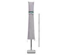 Sekey Housse de Protection pour Ø2m-3.5m Parasol,Couverture de Parasol avec Grilles D’aération,100% Polyester, Gris clair