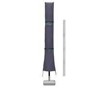 Sekey Housse de Protection pour Ø3m-4m Parasol,Couverture de Parasol avec Grilles D’aération,100% Polyester,Gris foncé