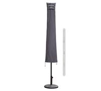 Sekey Housse de Protection Ultra-Résistante pour Parasol Déporté -190cm x 30/50cm - Tissu Oxford 600D Imperméable Anti-UV avec Tige de Montage et Aérations
