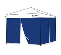 Sekey Lot de 2 Rideaux de Tonnelle 3x3 avec Fermeture à Glissière, Panneaux Latéraux pour Tonnelle de Jardin Pliante Imperméable, Bleu Marine