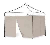 Sekey Lot de 2 Rideaux de Tonnelle 3x3 avec Fermeture à Glissière, Panneaux Latéraux pour Tonnelle de Jardin Pliante Imperméable, Kaki