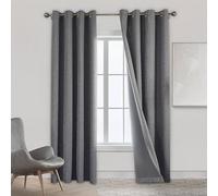 Sekey Lot de 2 Rideaux occultants avec œillets - 140 x 175 cm (l x H)