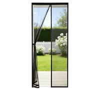 Sekey Moustiquaire magnétique, pour porte de balcon - 80 x 200 cm - Noir