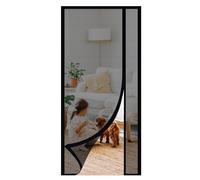 Sekey Moustiquaire Porte Résistant à Griffes de Chat, Moustiquaire Magnétique Ouverture Latérale, Rideaux en Fibre de Verre, Anti Insectes, Installation Facile, 110x230cm