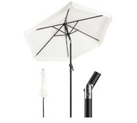 Sekey Parasol 200 cm avec manivelle et inclinaison, Parasol Balcon avec Protection UV 50+, pour Balcon Terrasse Jardin