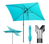 Sekey Parasol Aluminium Rectangulaire 200x300 cm pour Balcon, Jardin & Terrasse - Protection UV 50+ e, Ventilation et Matériau Recyclé (Certifié GRS)