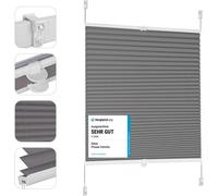 Sekey Plissé Occultant Sans Perçage - Klemmfix - Opaque - Protection Solaire - 60x200cm, Foncé