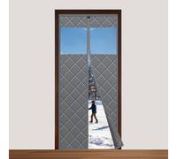 Sekey Rideau de porte magnétique - 80 x 200 cm - Protection thermique - Imperméable - Coupe-vent - Économie d'énergie - Avec fenêtre
