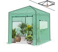 Sekey Serre de jardin Pop-Up 240x240x180 cm - Montage rapide - Serre stable pour tomates et plantes