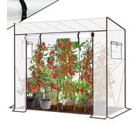 Sekey Serre en Film Plastique - 200 x 170 x 77 cm - Stable - Résistante à l'hiver - Perméable à l'air - Blanc