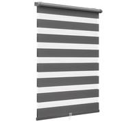 Sekey Store Double Klemmfix sans perçage pour fenêtre - Store Double - 105 cm de Large - Store Double - Protection Solaire - 105 x 150 cm - Gris foncé