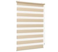 Sekey Store Double Klemmfix sans perçage pour fenêtre - Store Double - 110 cm de Large - Store Enrouleur Double - Protection Solaire - 110 x 150 cm - Lin Jaune