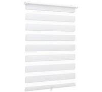 Sekey Store Enrouleur Double Klemmfix sans perçage - Store Enrouleur Double sans Fil - 80 x 130 cm - Blanc