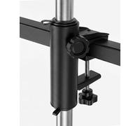 Sekey Support Parasol Balcon, Fixation Parasol pour Garde-Corps, Pied Parasol pour Mât 19-38 mm, Support de Parasol pour Balcon jusqu'à 3 m, Noir