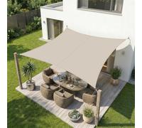 Sekey Voile d'ombrage Rectangulaire 3x5m Imperméable, PES 160g/m² Haute Densité, Résiste Intempéries/Déchirures, Couture Scellée (Étanche) & UV 95%, pour Balcon Terrasse Jardin, Taupe