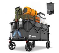 Sekey XXL 200KG Pliable avec sangles, pneus 17x4 cm, Gris
