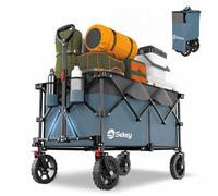 Sekey XXL Plus Chariot de transport pliable 200 l Charge maximale 200 kg Chariot de transport pliable tout-terrain avec freins Chariot à main breveté Pliable dans quatre directions XXL-PlusG 4010 Bleu