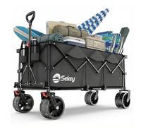 Sekey Chariot de transport pliable capacité 300 L et charge maximale 200 kg - Gris