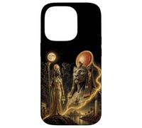Sekhmet Bastet, déesse Isis, Art cémétique Africain de l'Égypte Coque pour iPhone 14 Pro