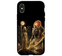 Sekhmet Bastet, déesse Isis, Art cémétique Africain de l'Égypte Coque pour iPhone X/XS