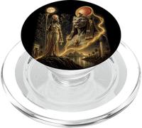 Sekhmet Bastet, déesse Isis, Art cémétique Africain de l'Égypte PopSockets PopGrip pour MagSafe