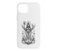 Sekhmet Lionne Déesse Ancienne Egypte Monochrome Art Coque pour iPhone 14 Plus