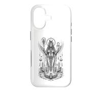 Sekhmet Lionne Déesse Ancienne Egypte Monochrome Art Coque pour iPhone 17